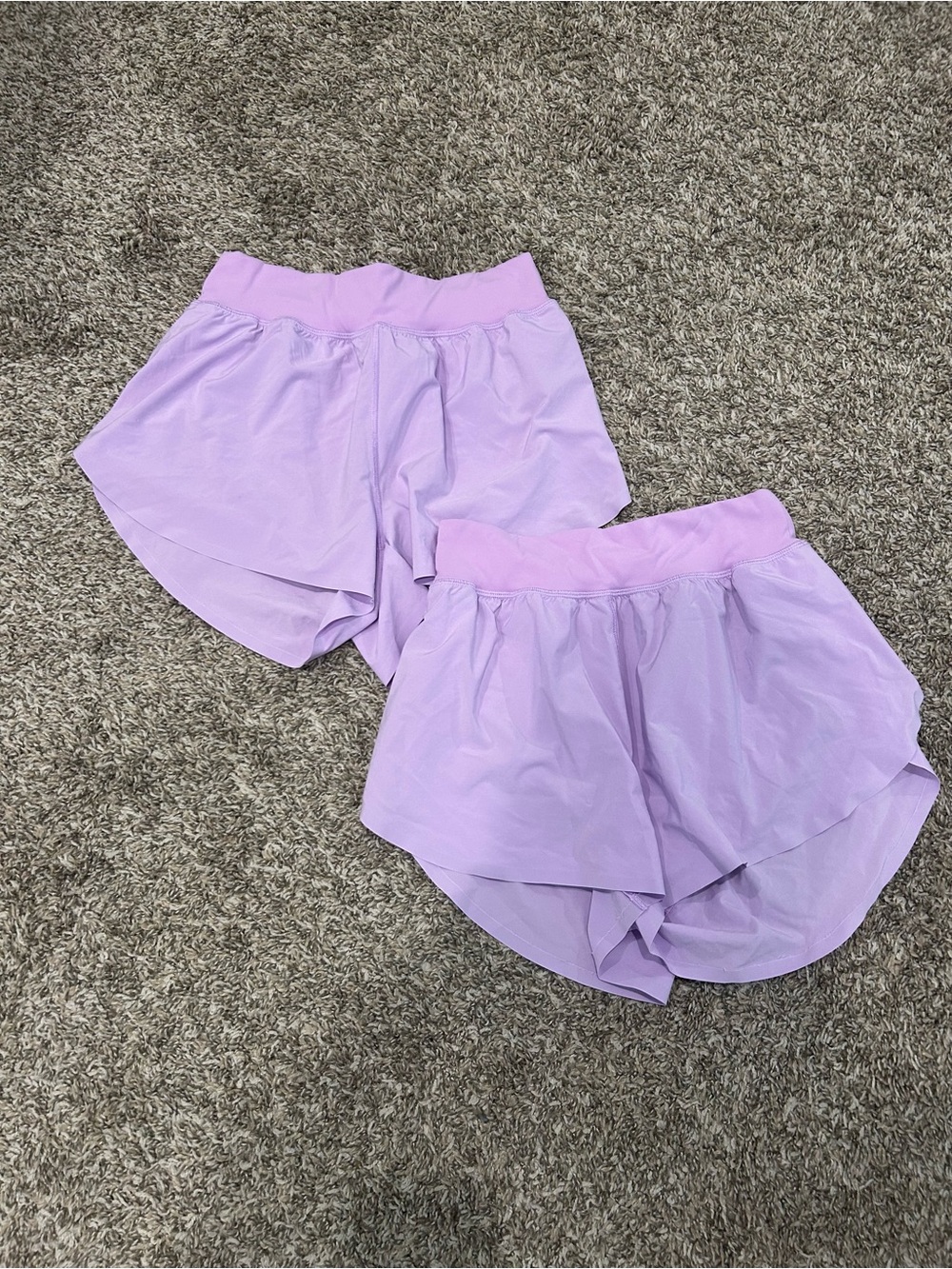 Set of 2 CRZ YOGA Lilac Women's Athletic Shorts! Never worn!
